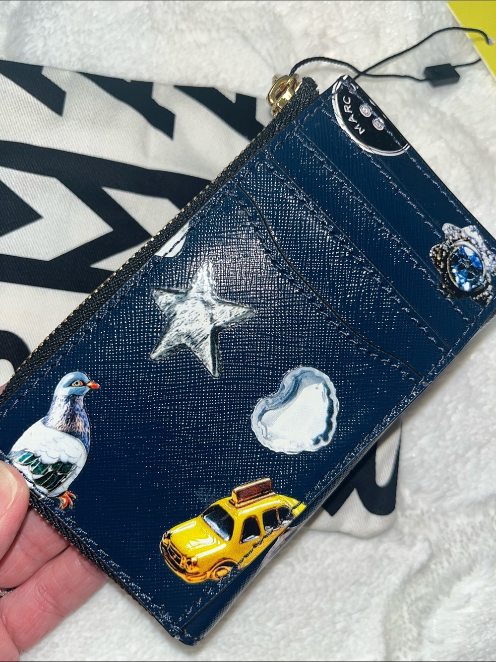 Marc Jacobs NWT! The Trinket Utility Snapshot Top Zip Multi Wallet - Picture 6 of 12